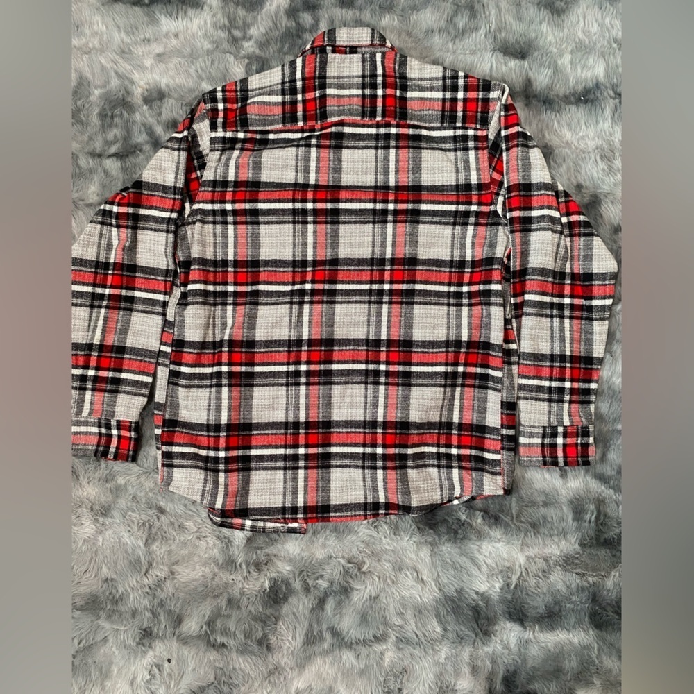 RedHead Red and Black Plaid Button-Up Shirt 100%cotton size M - Picture 6 of 6